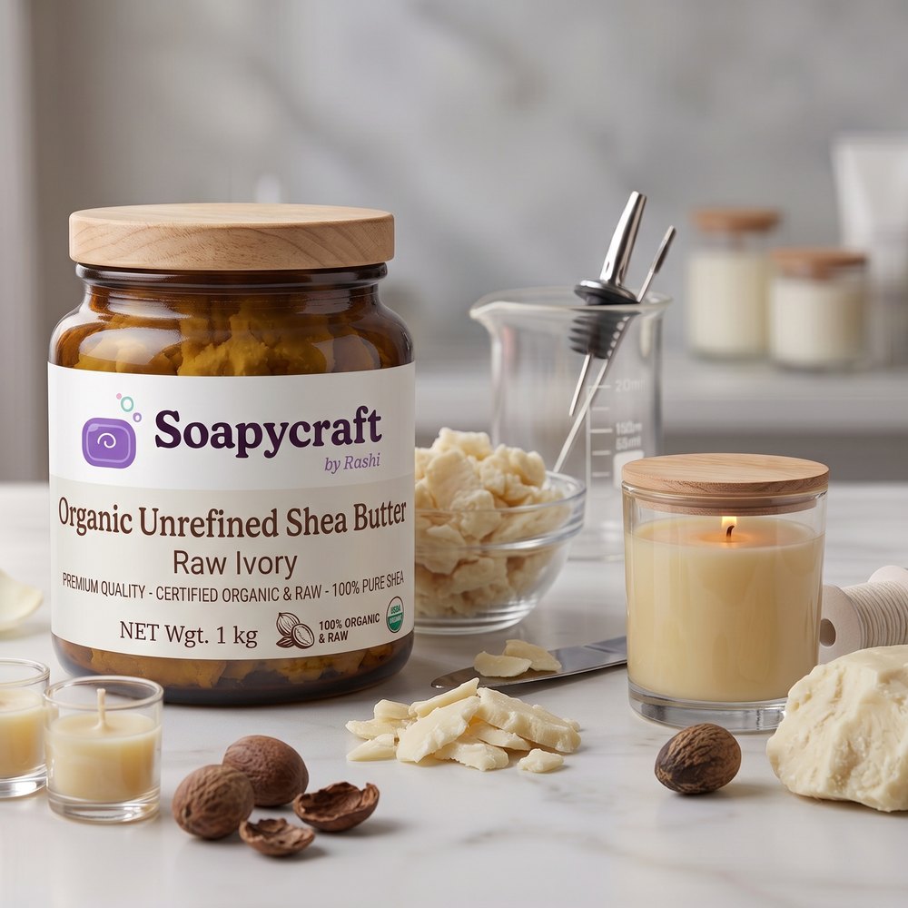 Organic Unrefined Shea Butter - Raw Ivory - buy online at Soapycraft