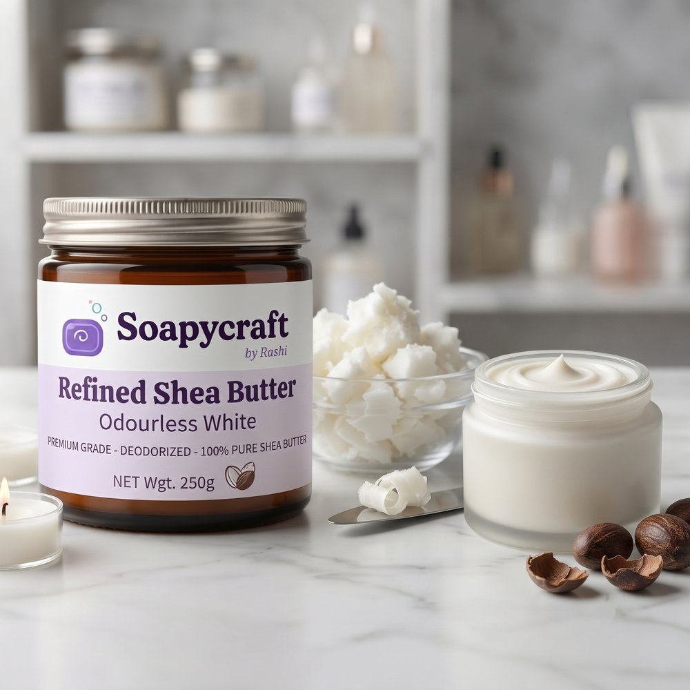 Refined Shea Butter - Odourless White - buy online at Soapycraft