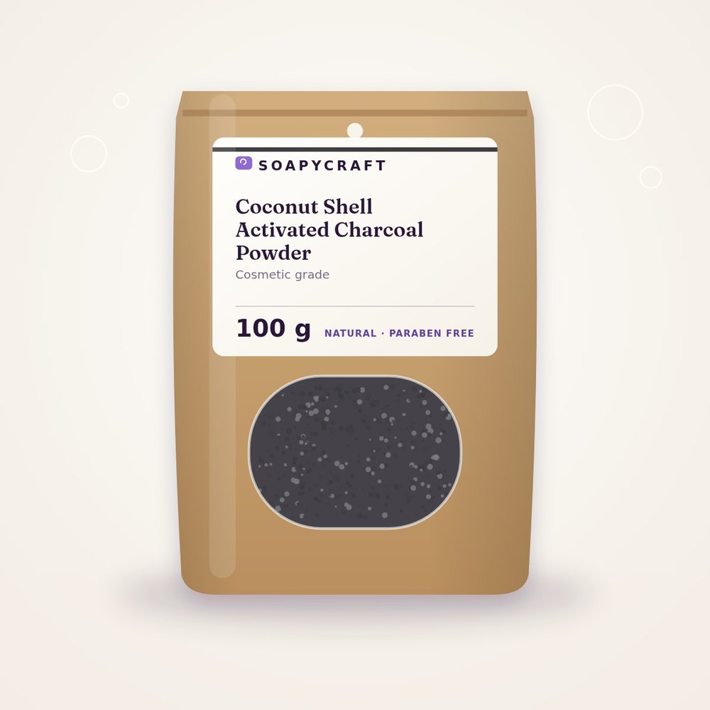 Coconut Shell Activated Charcoal Powder - buy online at Soapycraft