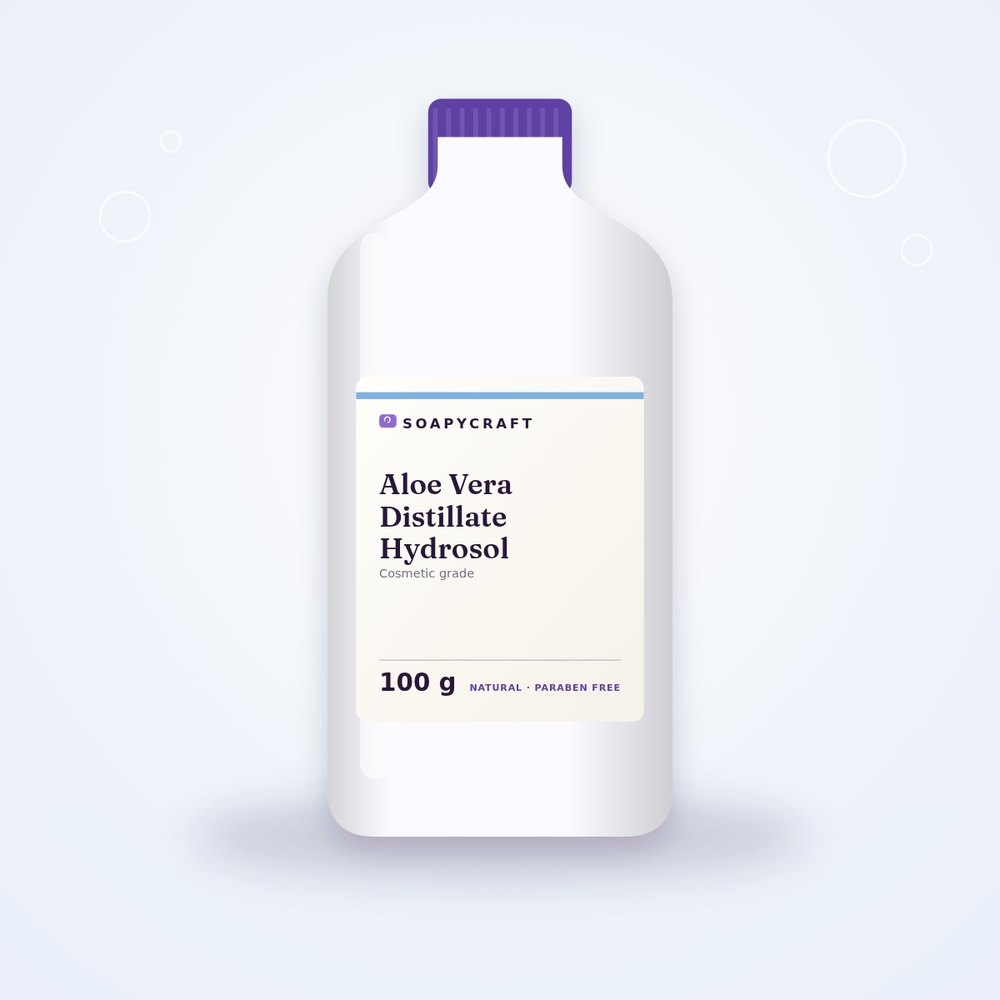 Aloe Vera Distillate Hydrosol Aloe Vera Distillate Hydrosol - Cosmetic Actives & Ingredients by Soapycraft