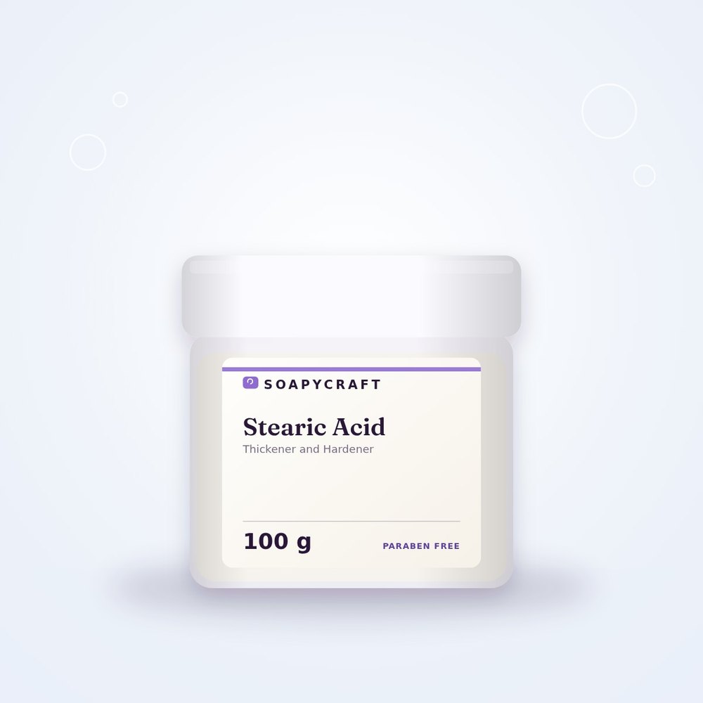 Stearic Acid - Thickener and Hardener - buy online at Soapycraft