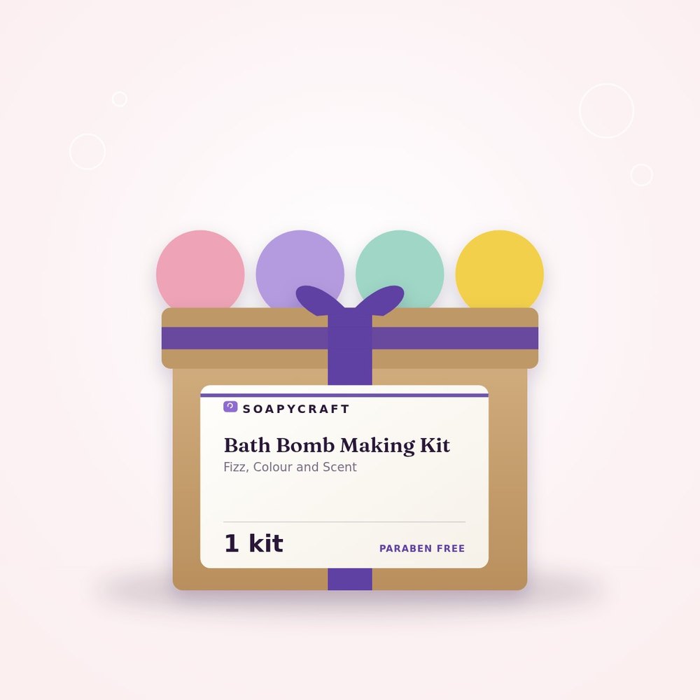 Bath Bomb Making Kit - Fizz, Colour and Scent - buy online at Soapycraft