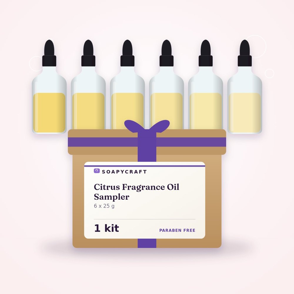 Citrus Fragrance Oil Sampler - 6 x 25 g - buy online at Soapycraft