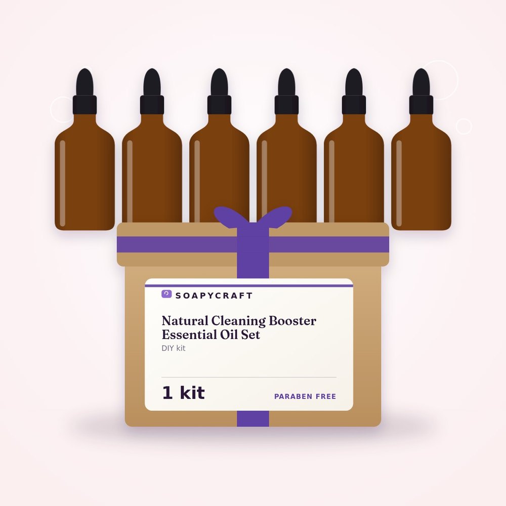 Natural Cleaning Booster Essential Oil Set - buy online at Soapycraft