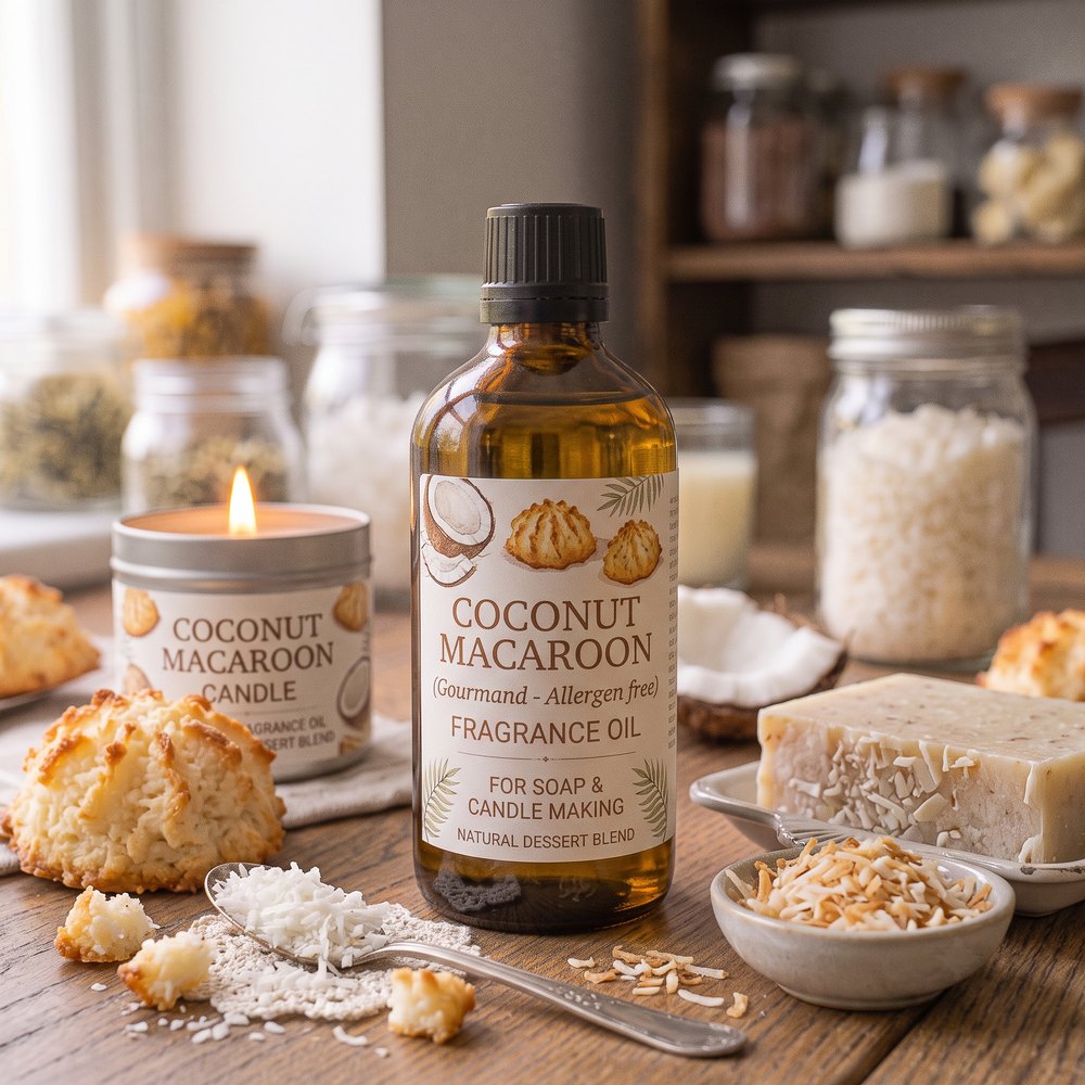 Coconut Macaroon Fragrance Oil for Soap and Candle Making (Gourmand - Allergen free) - buy online at Soapycraft