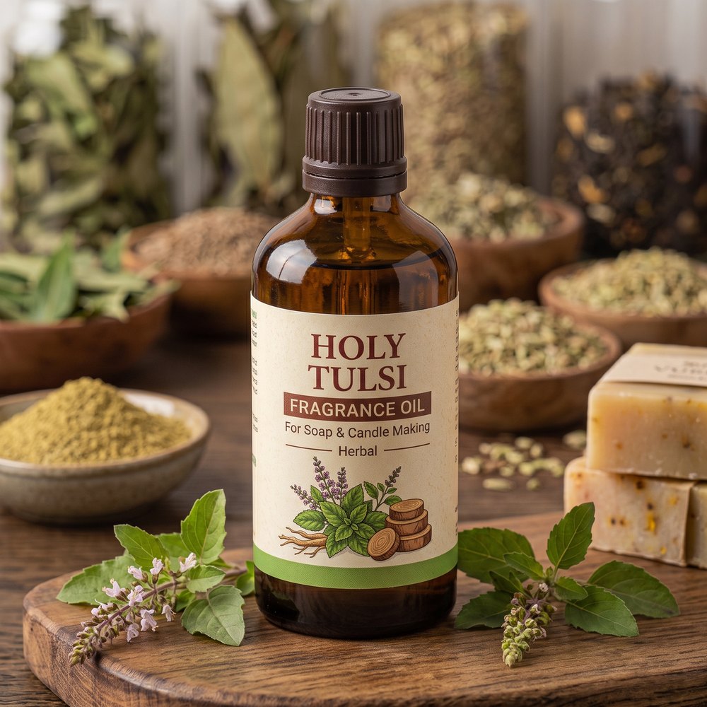 Holy Tulsi Fragrance Oil for Soap and Candle Making (Herbal) - buy online at Soapycraft