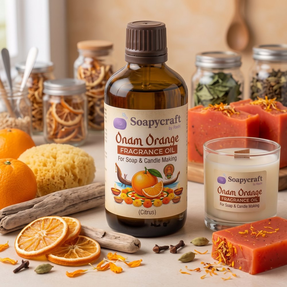 Onam Orange Fragrance Oil for Soap and Candle Making (Citrus) - buy online at Soapycraft