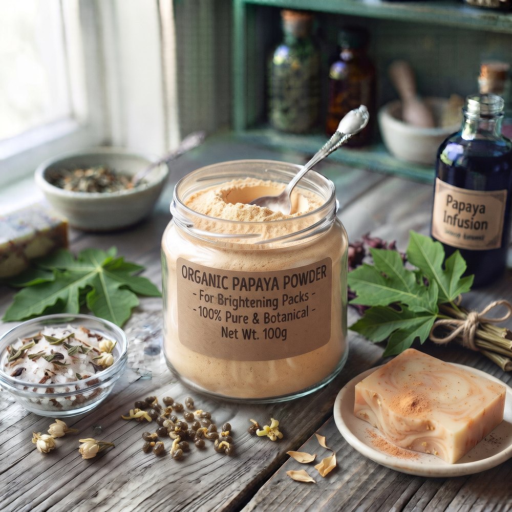 Organic Papaya Powder for Brightening Packs - buy online at Soapycraft