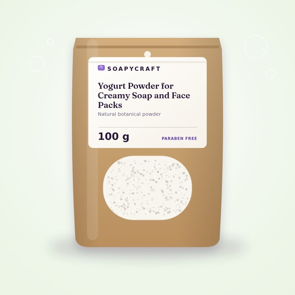 Yogurt Powder for Creamy Soap and Face Packs - buy online at Soapycraft