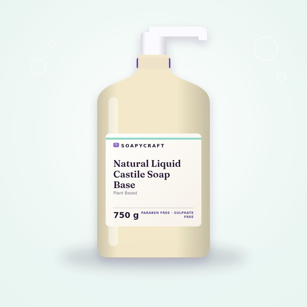 Natural Liquid Castile Soap Base - Plant Based - buy online at Soapycraft