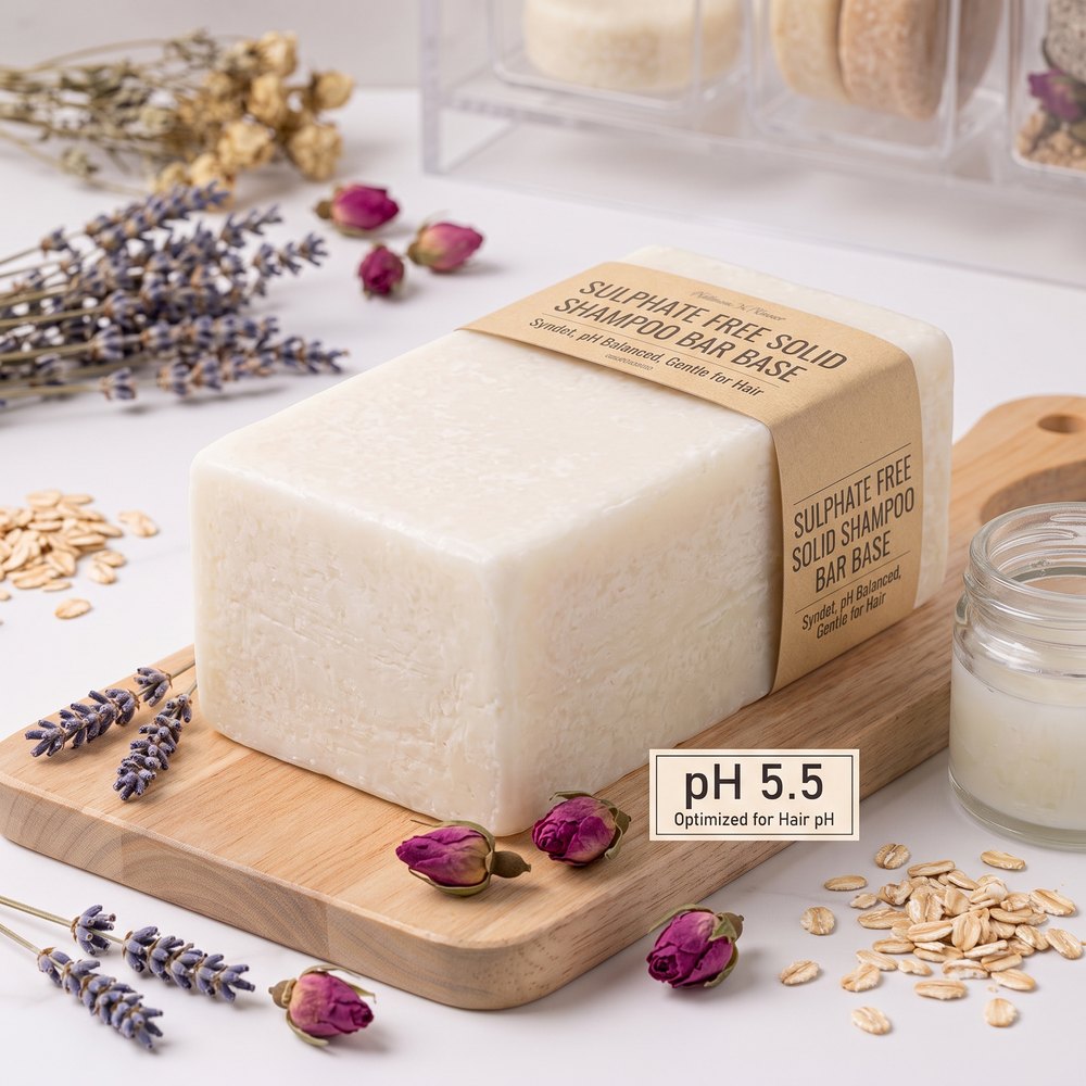 pH 5.5 Sulphate Free Solid Shampoo Bar Base - buy online at Soapycraft