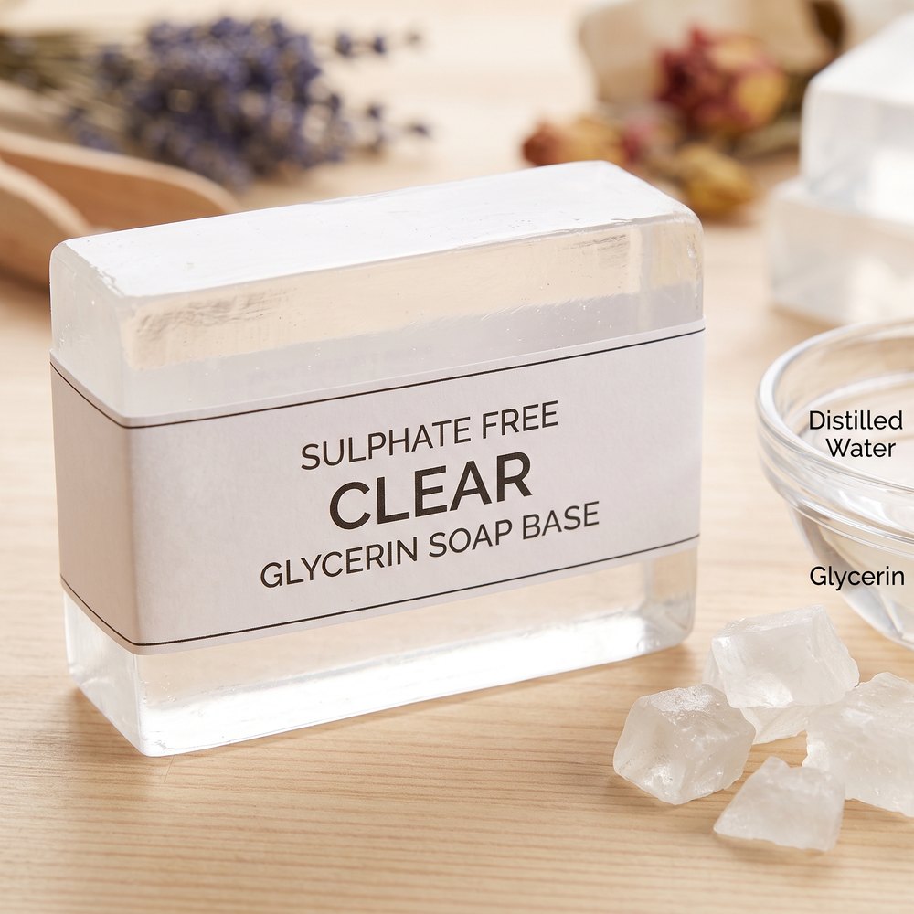 Sulphate Free Clear Glycerin Soap Base - High Clarity - Melt & Pour Soap Bases by Soapycraft