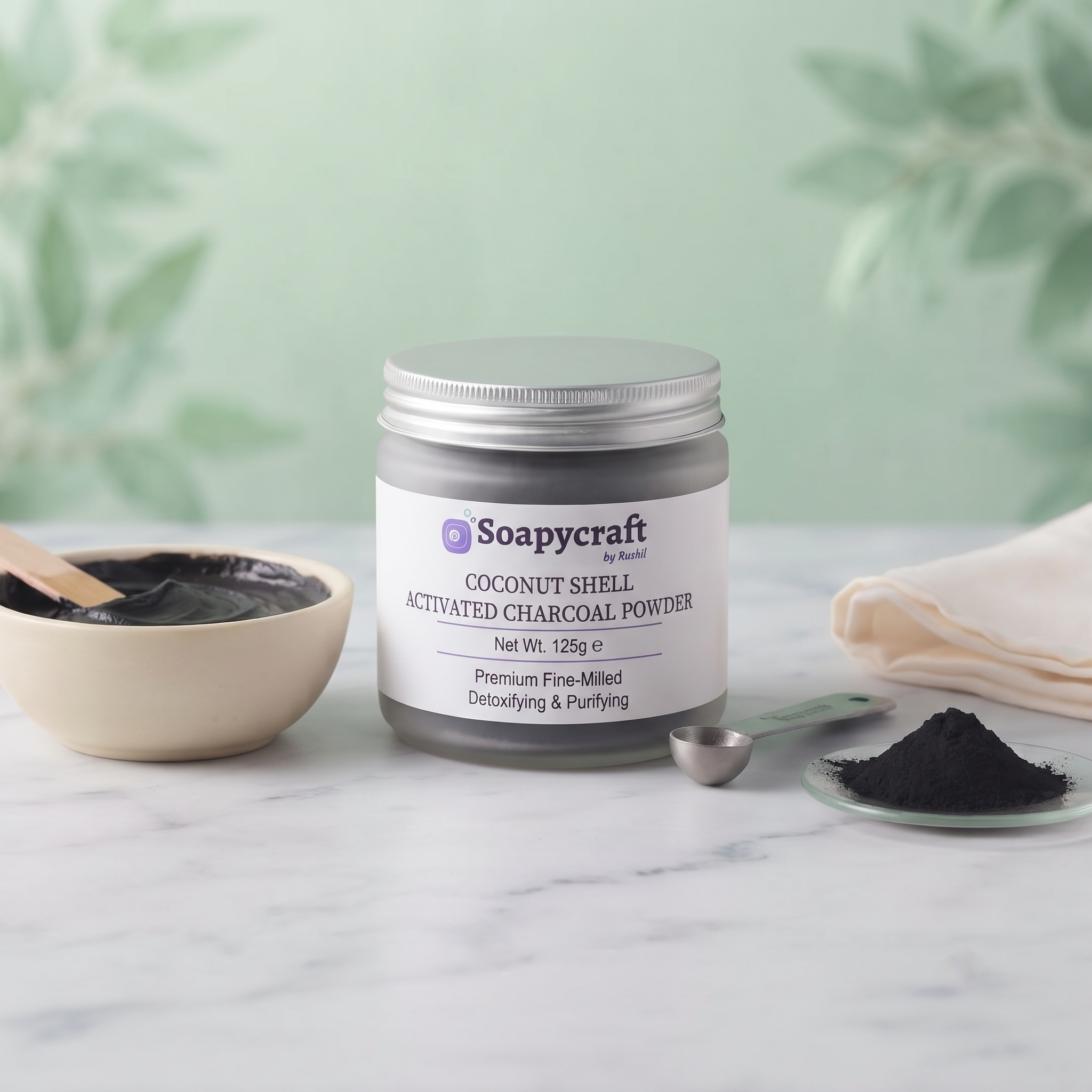 Coconut Shell Activated Charcoal Powder - Clays & Exfoliants by Soapycraft