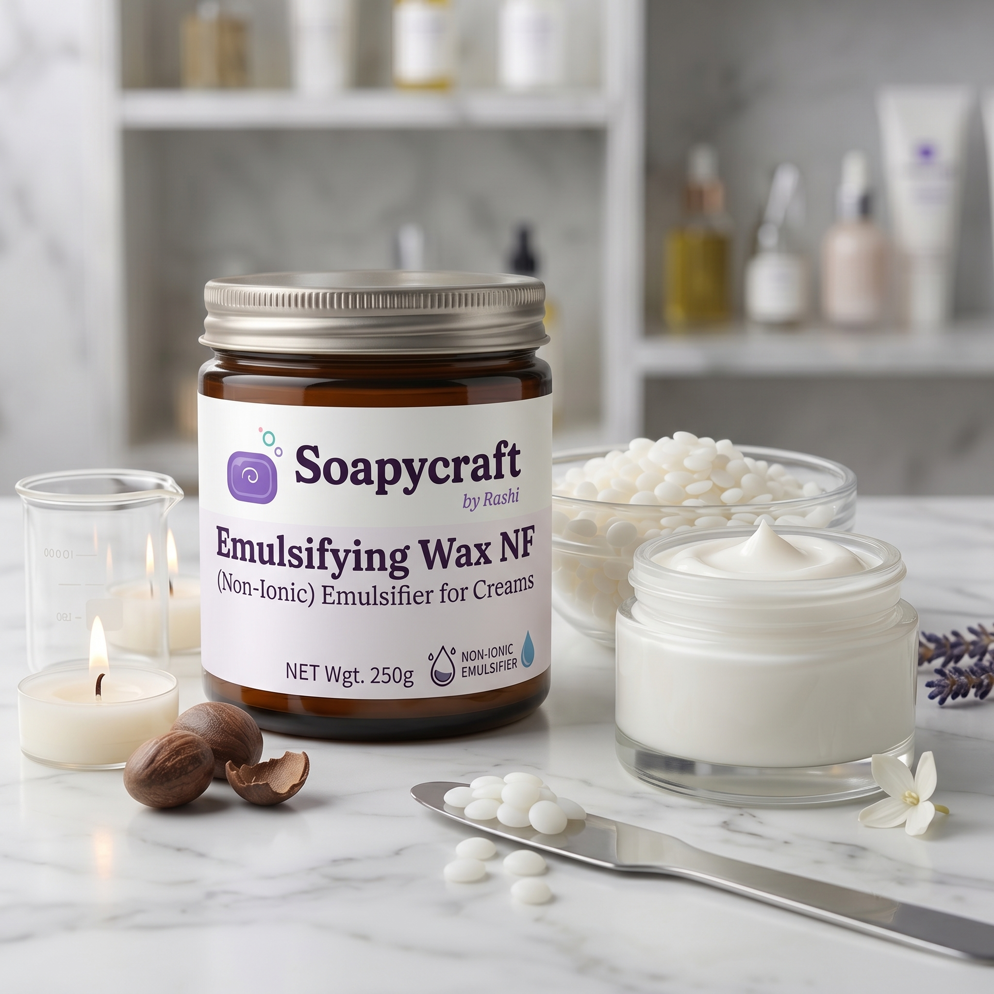 Emulsifying Wax NF (Non-Ionic) for Creams - buy online at Soapycraft