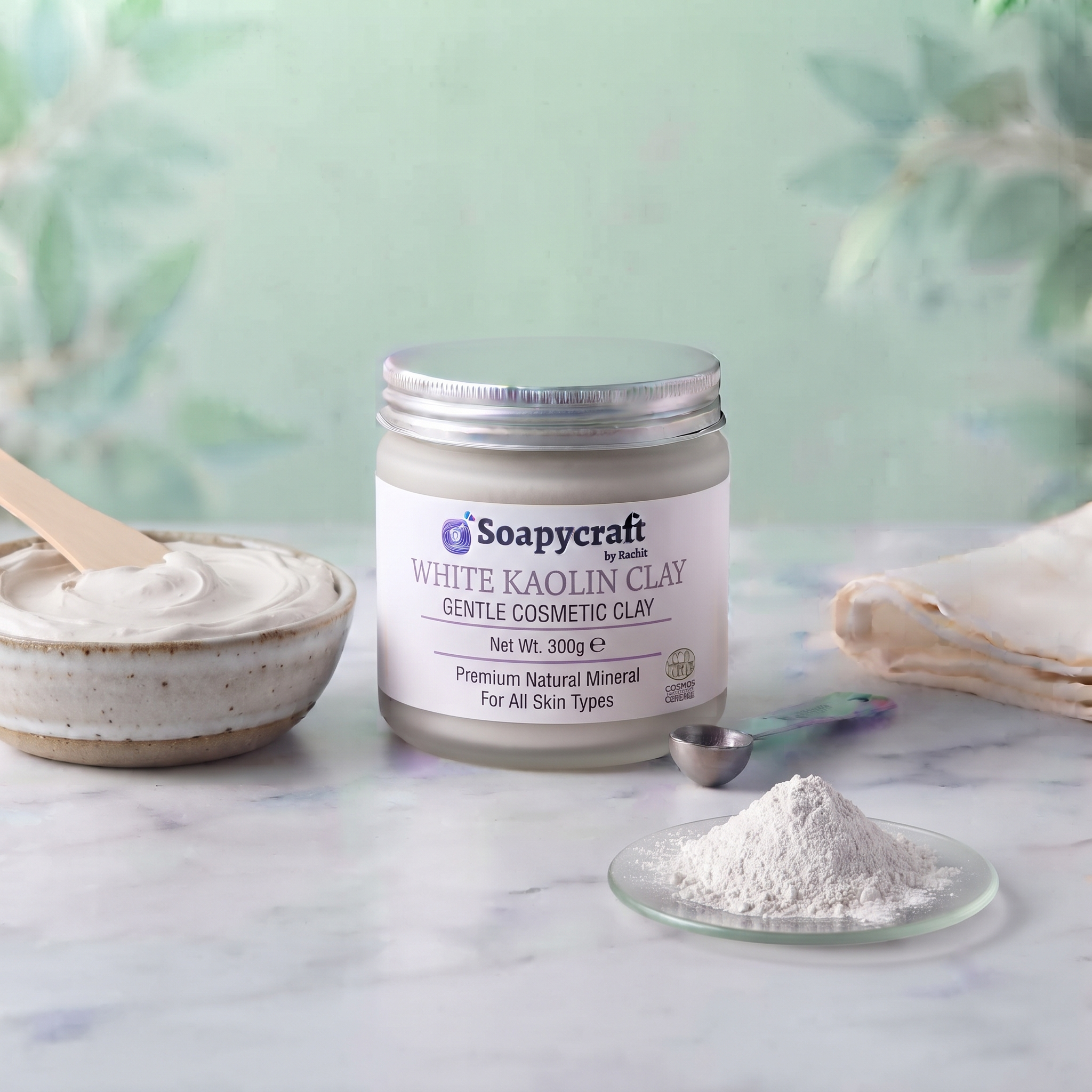 White Kaolin Clay - Gentle Cosmetic Clay - buy online at Soapycraft