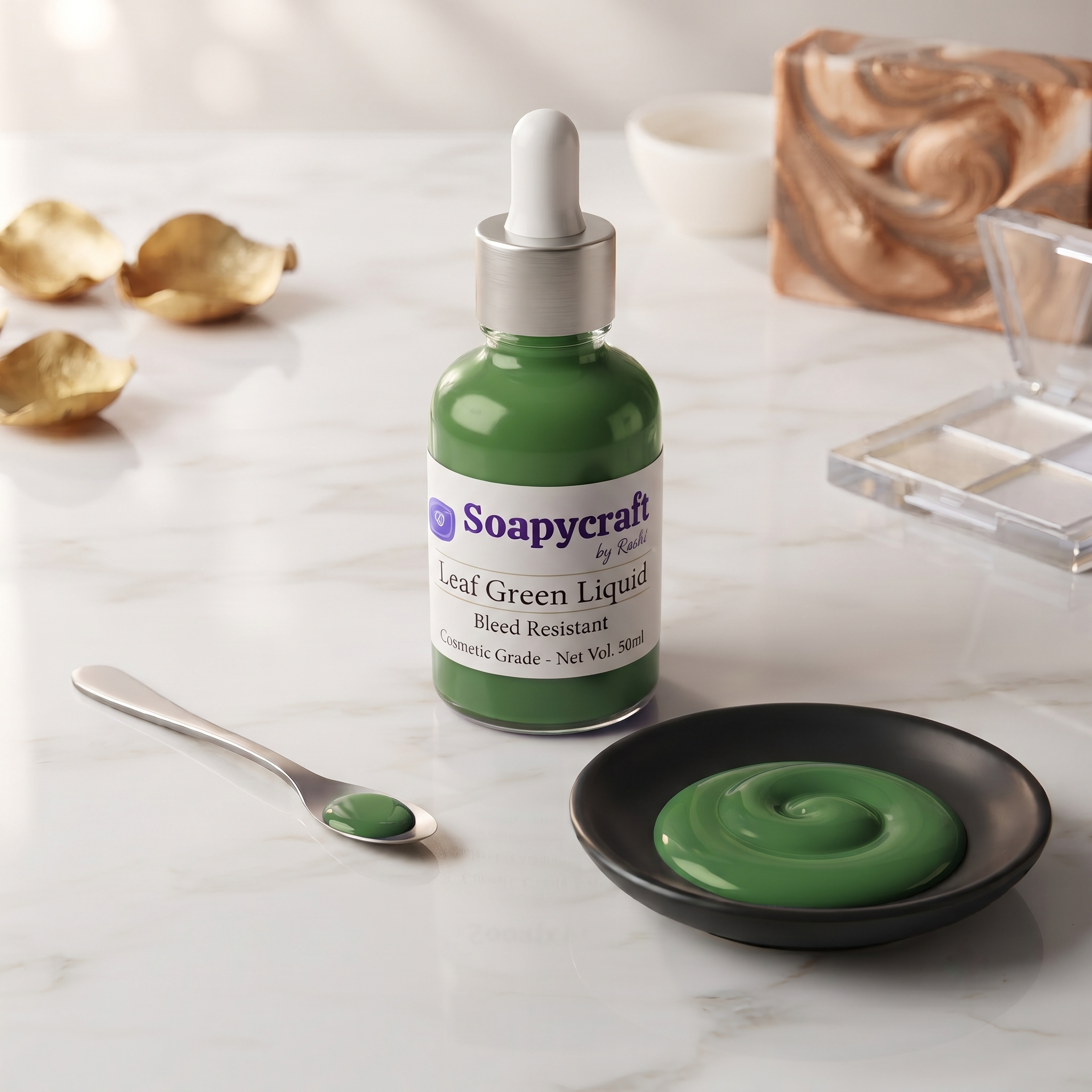 Leaf Green Liquid Soap Colour - Bleed Resistant Leaf Green Liquid Soap Colour - Bleed Resistant - Soap Colours & Micas by Soapycraft